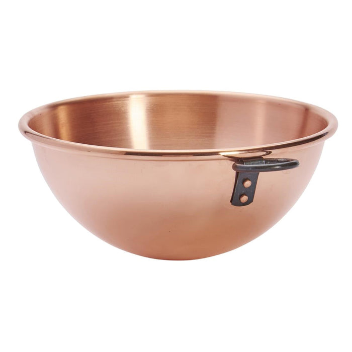 De Buyer Copper Egg Whites Bowl with Cast Iron Ring Handle 200mm De Buyer