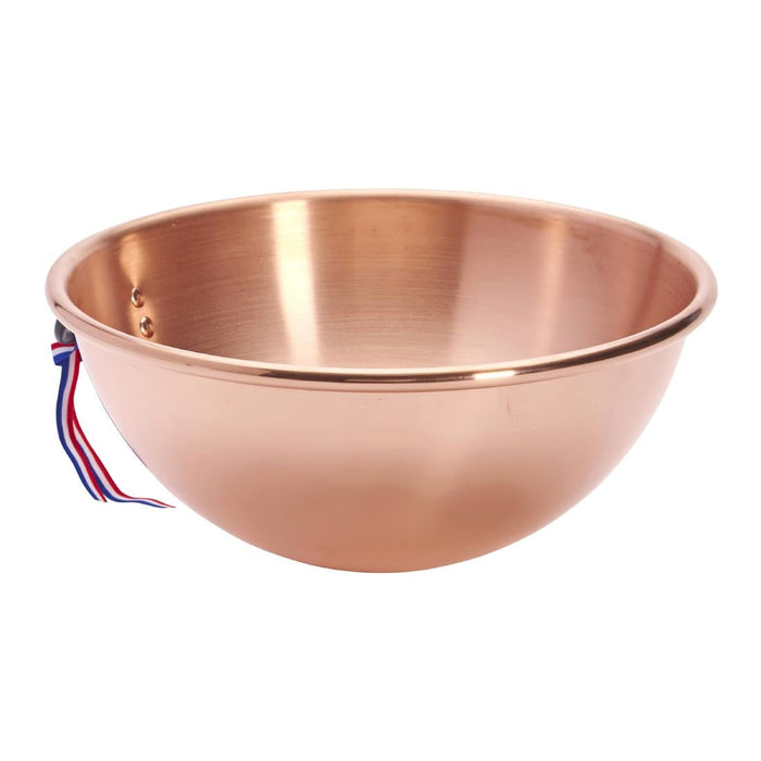 De Buyer Copper Egg Whites Bowl with Cast Iron Ring Handle 200mm De Buyer