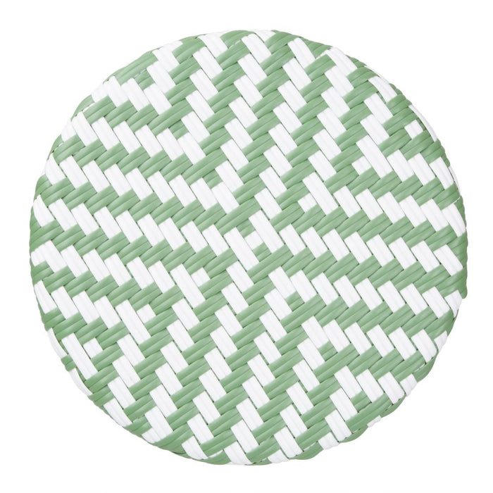 Bolero Parisian Style PE Rattan Bar Stools Light Green (2 Pack) Bolero