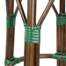 Bolero Parisian Style PE Rattan Bar Stools Green Dot Mix (2 Pack) Bolero