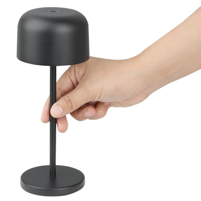 Olympia Siena Table Lamp Round Dome Black 200mm Olympia