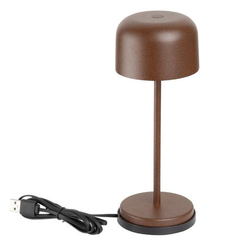 Olympia Siena Table Lamp Round Dome Chestnut 200mm Olympia