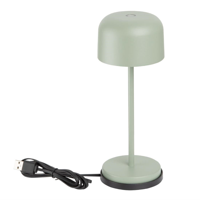 Olympia Siena Table Lamp Round Dome Sage 200mm Olympia