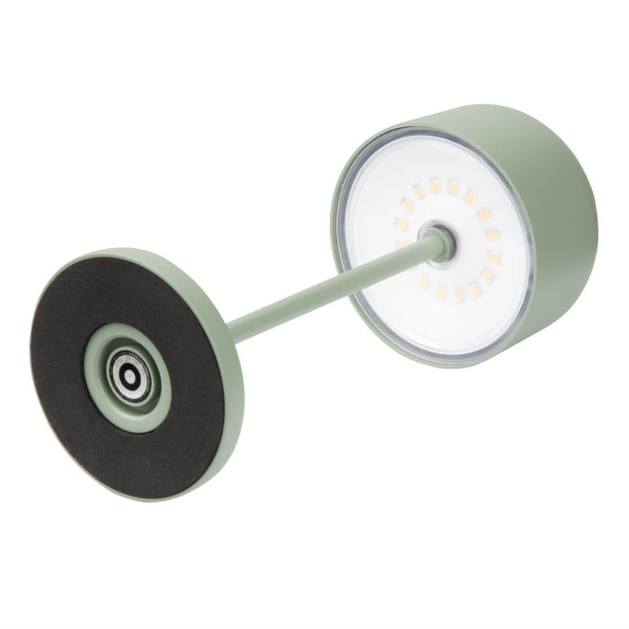 Olympia Siena Table Lamp Round Dome Sage 200mm Olympia