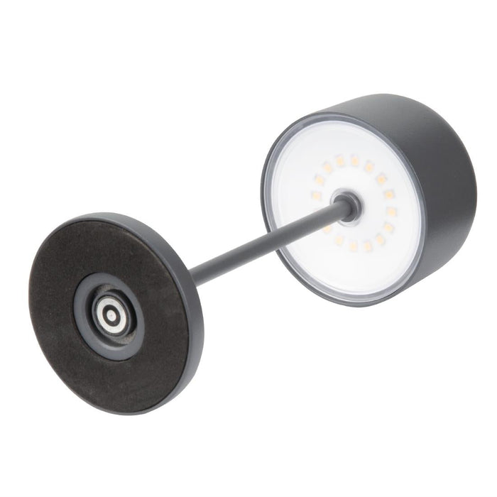 Olympia Siena Table Lamp Round Dome Grey 200mm Olympia