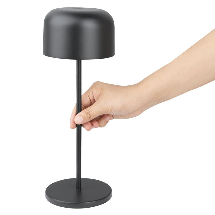 Olympia Siena Table Lamp Round Dome Black 300mm Olympia
