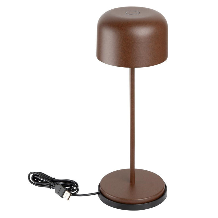 Olympia Siena Table Lamp Round Dome Chestnut 300mm Olympia