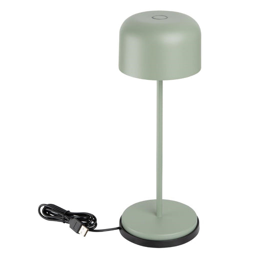 Olympia Siena Table Lamp Round Dome Sage 300mm Olympia