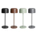 Olympia Siena Table Lamp Round Dome Sage 300mm Olympia