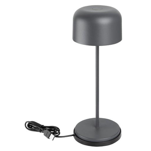 Olympia Siena Table Lamp Round Dome Grey 300mm Olympia