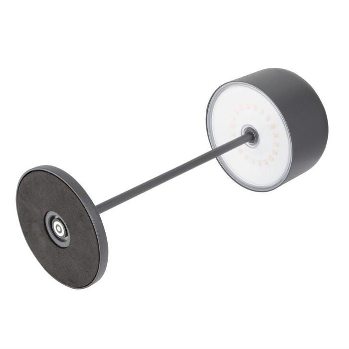 Olympia Siena Table Lamp Round Dome Grey 300mm Olympia