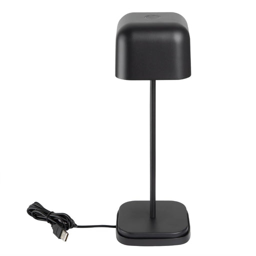 Olympia Lucca Table Lamp Squared Dome Black 300mm Olympia