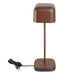 Olympia Lucca Table Lamp Squared Dome Chestnut 300mm Olympia