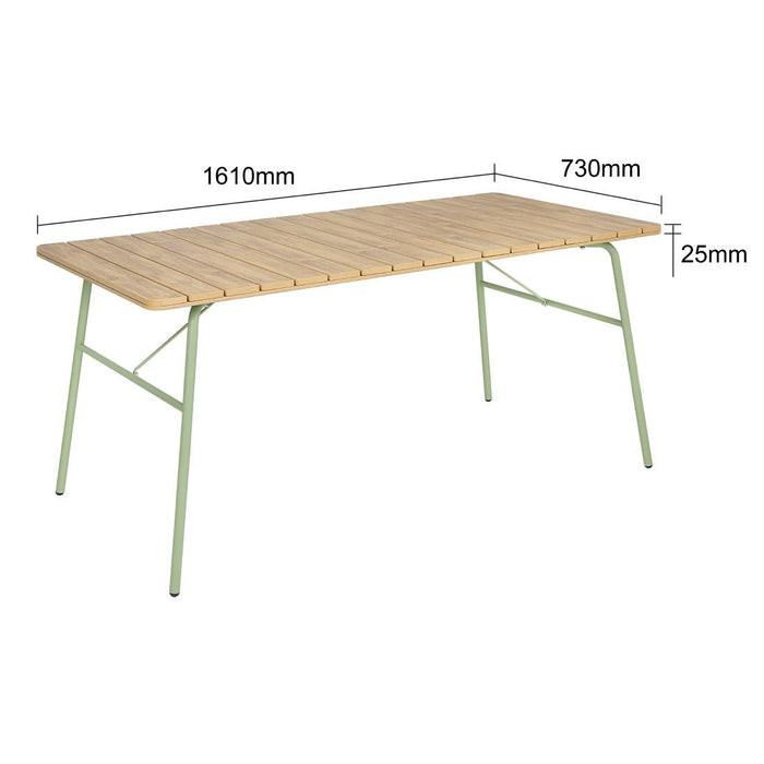 Bolero Melbourne Outdoor Polywood Dining Table 1610x800x734mm Bolero