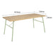Bolero Melbourne Outdoor Polywood Dining Table 1610x800x734mm Bolero