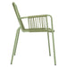 Bolero Melbourne Rope Design Arm Chairs Light Green (4 Pack) Bolero