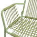 Bolero Melbourne Rope Design Arm Chairs Light Green (4 Pack) Bolero