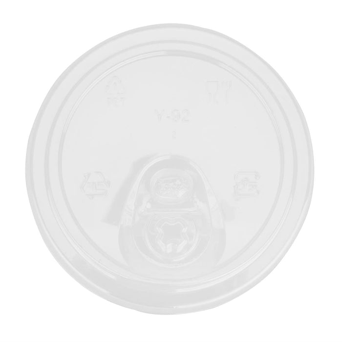 Fiesta Recyclable rPET Strawless Lids for 12/16/20oz Cups (400 Pack) Fiesta Recyclable