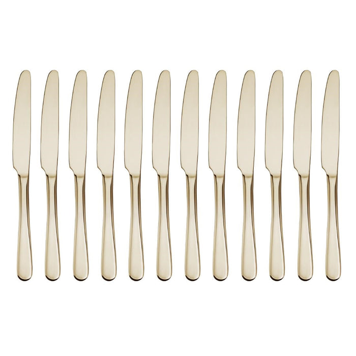 Olympia Buckingham Table Knives Champagne Gold (12 Pack) Olympia