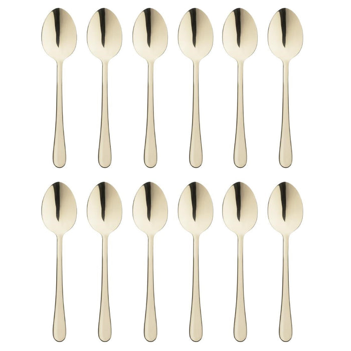 Olympia Buckingham Dessert Spoons Champagne Gold (12 Pack) Olympia