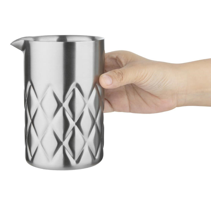 Olympia Double Wall Mixing Glass Stainless Steel 139x87mm Olympia
