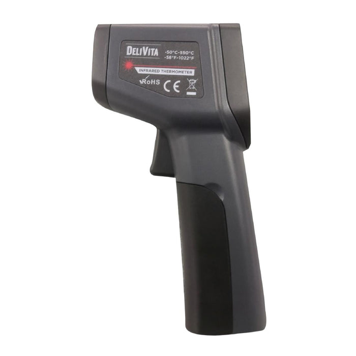 The digital infrared thermometer -50°C to 420°C (-58°F to 788°F). Non-contact laser temperature gun, recommended for your wood-fired oven.