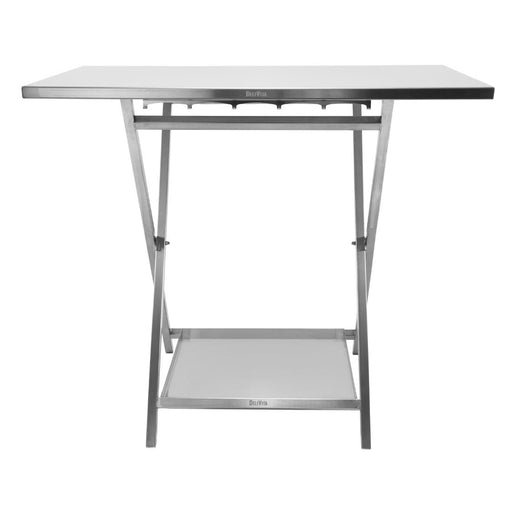 New Design - our handmade foldaway oven stand just got better! Our new version is now extended to allow ample space on either side of the oven to place your essential ingredients and accessories.