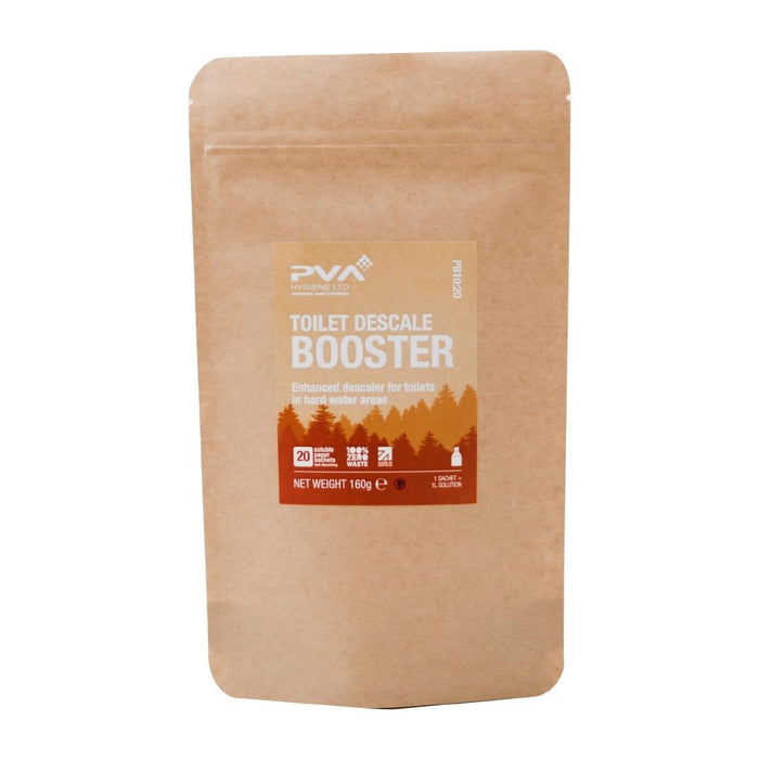 Toilet Descale Booster | 20 Sachets = 20x 1Ltr Squeeze Bottle