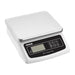 Capacity: 15kg. Graduation: 5g. Rechargeable battery