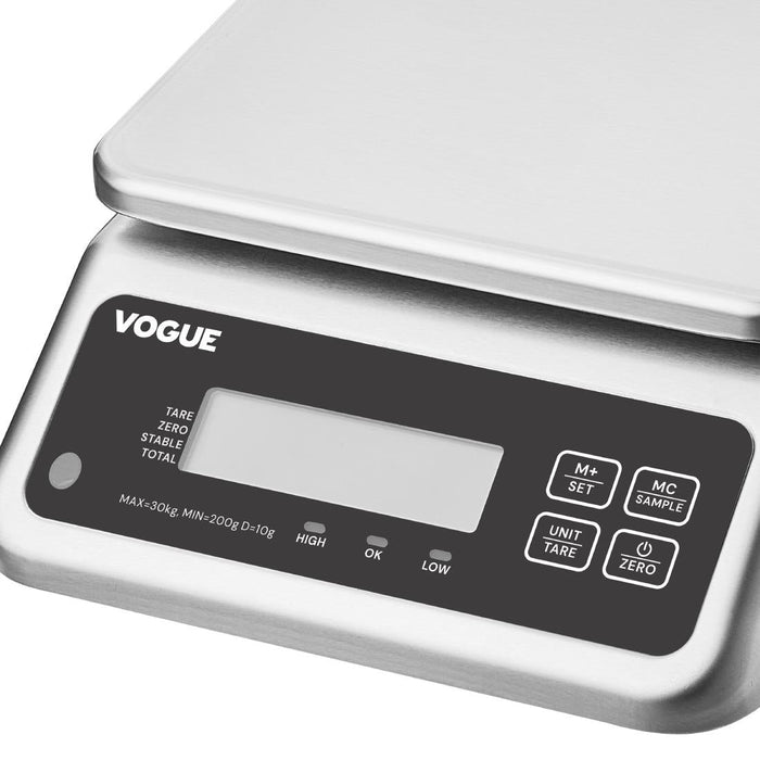Vogue Waterproof Electric Scales 30kg Vogue