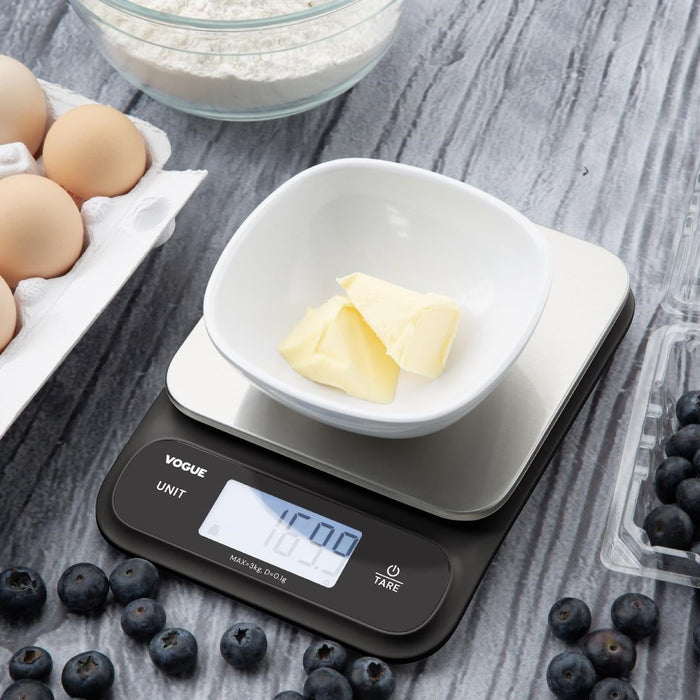 Vogue Waterproof Electric Scales  3kg Vogue