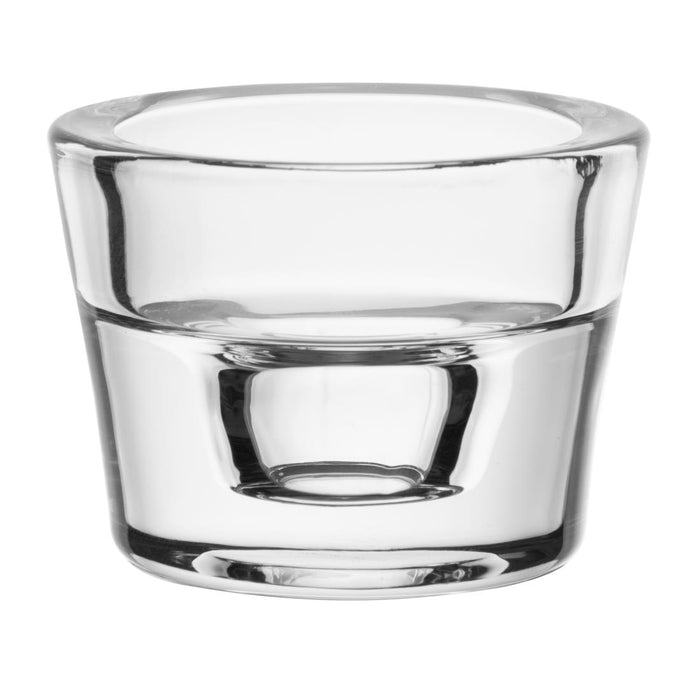 60.5(Ø)x44.5(H)mm. Holds standard 38(Ø)mm tealights. Pack Quantity: 6