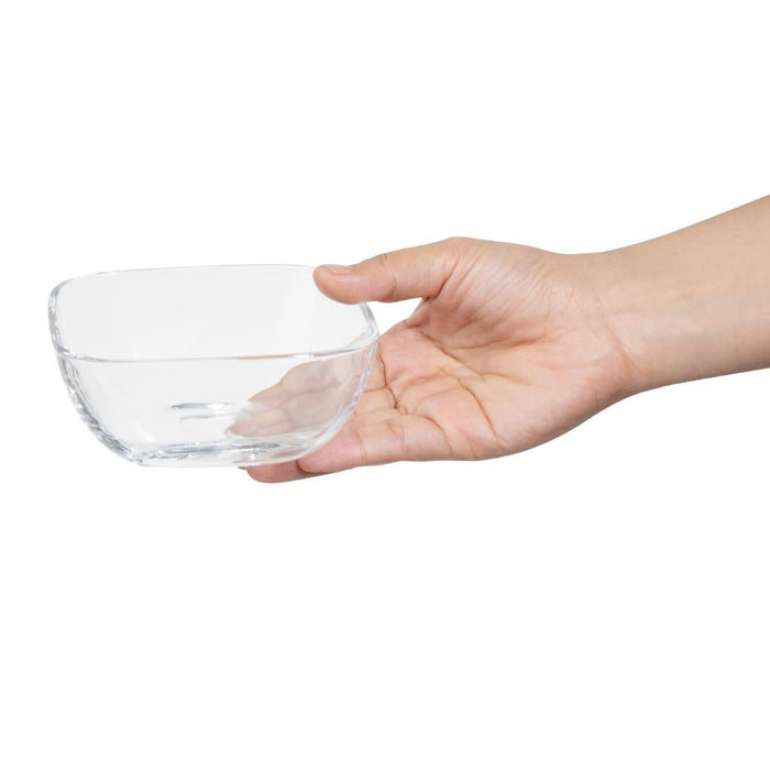 Olympia Square Glass Low Snack Bowls (6 Pack) Olympia
