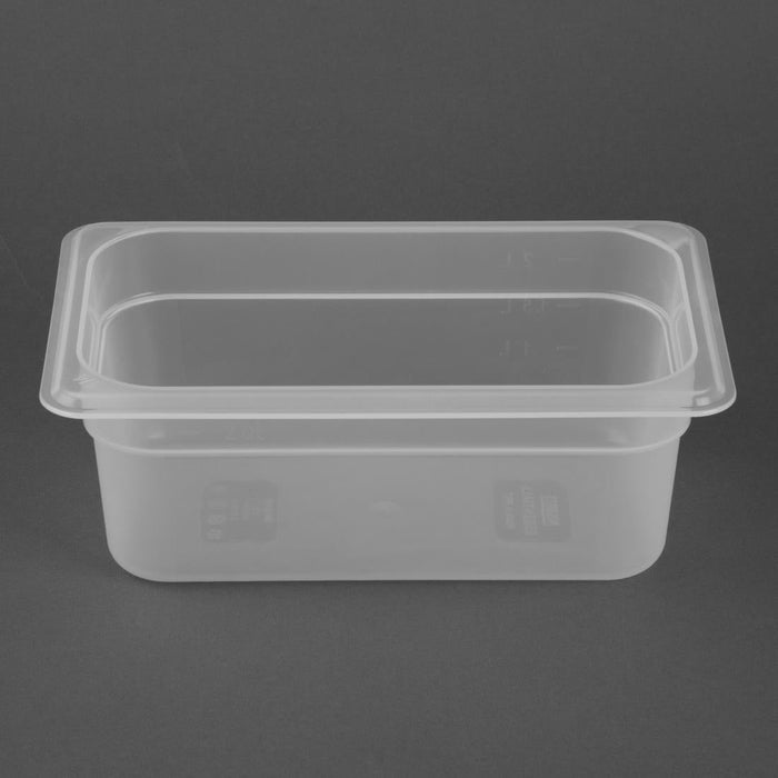 Nisbets Essentials Polypropylene 1/4 Gastronorm Container 100mm Nisbets Essentials