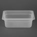 Nisbets Essentials Polypropylene 1/4 Gastronorm Container 100mm Nisbets Essentials