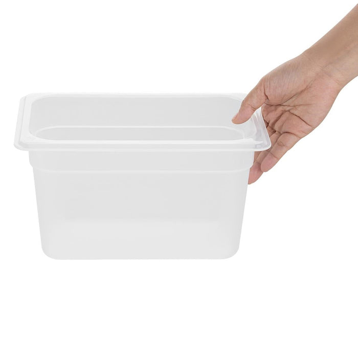 Nisbets Essentials Polypropylene 1/4 Gastronorm Container 150mm Nisbets Essentials