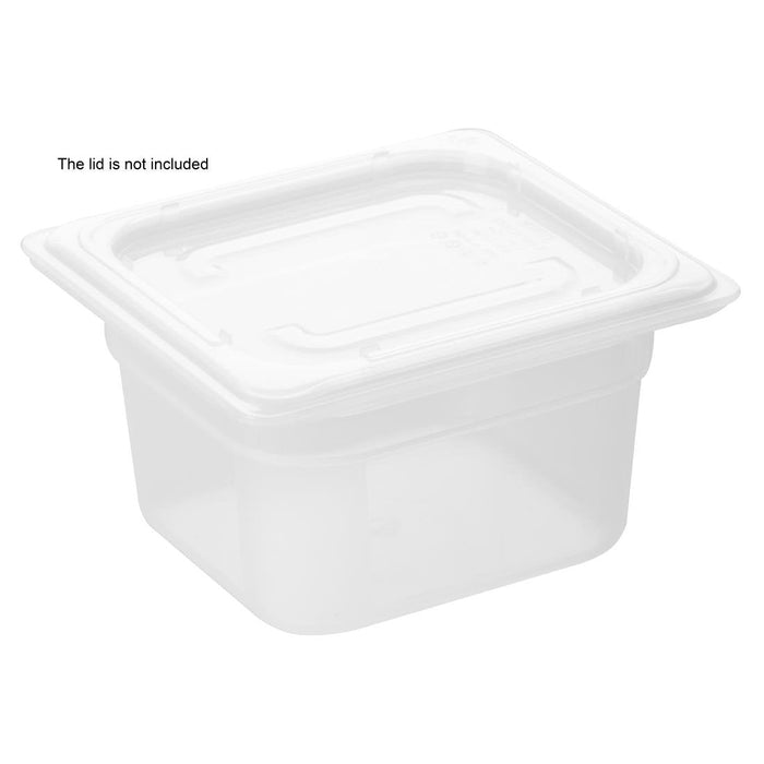 Nisbets Essentials Polypropylene 1/6 Gastronorm Container 100mm Nisbets Essentials