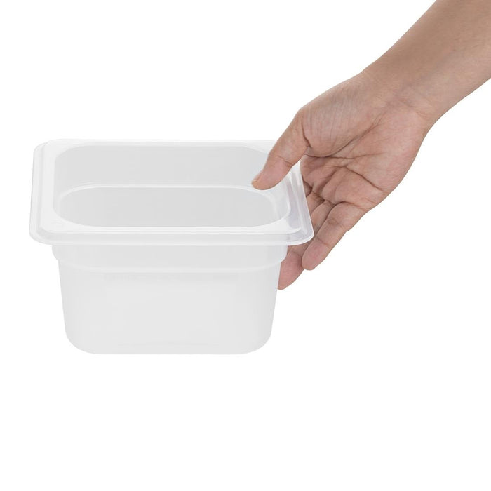 Nisbets Essentials Polypropylene 1/6 Gastronorm Container 100mm Nisbets Essentials
