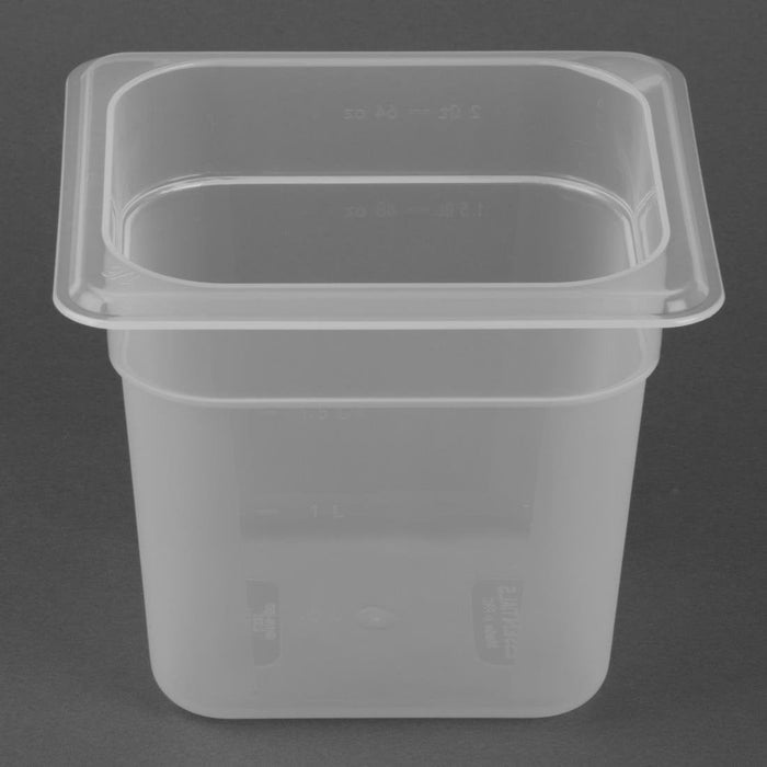 Nisbets Essentials Polypropylene 1/6 Gastronorm Container 150mm Nisbets Essentials