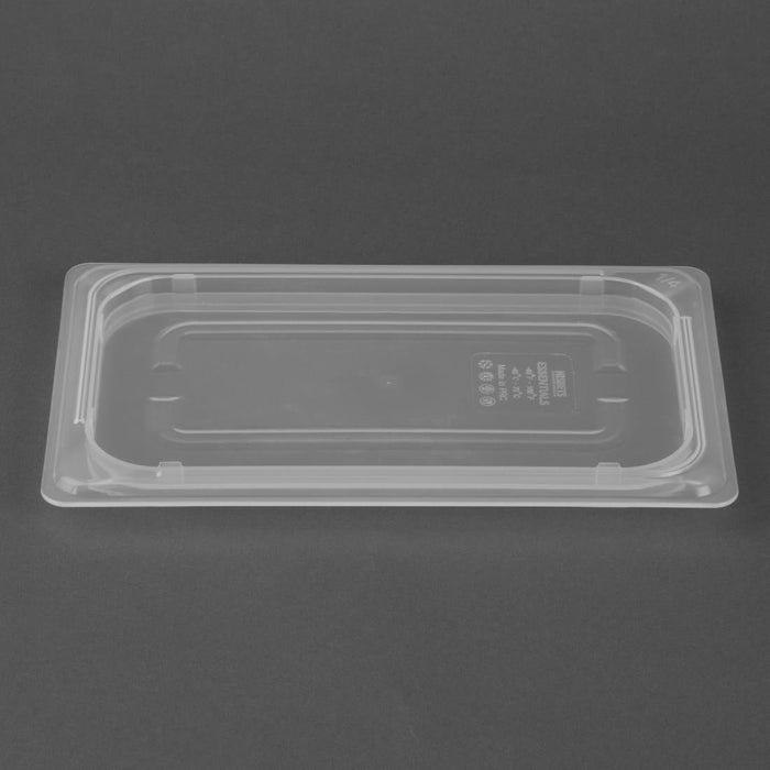Nisbets Essentials Polypropylene Gastronorm Lid 1/4 Nisbets Essentials