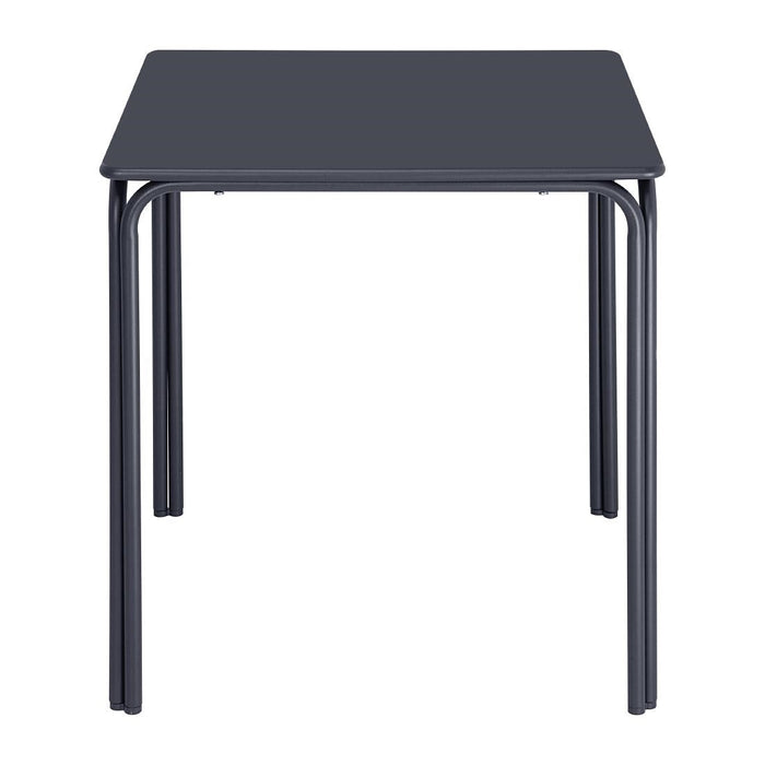 Bolero Adeline Steel Square Table 700mm Slate Blue Bolero