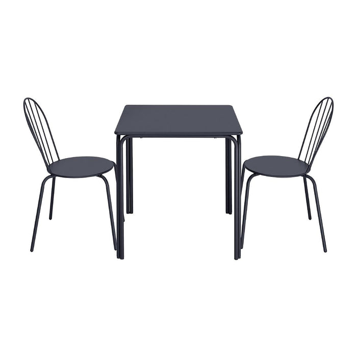 Bolero Adeline Steel Square Table 700mm Slate Blue Bolero