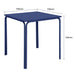 Bolero Adeline Steel Square Table 700mm Dark Navy Bolero