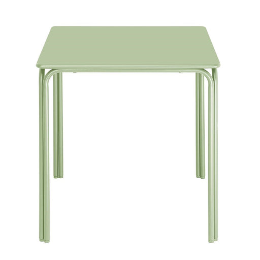 Bolero Adeline Steel Square Table 700mm Light Green Bolero
