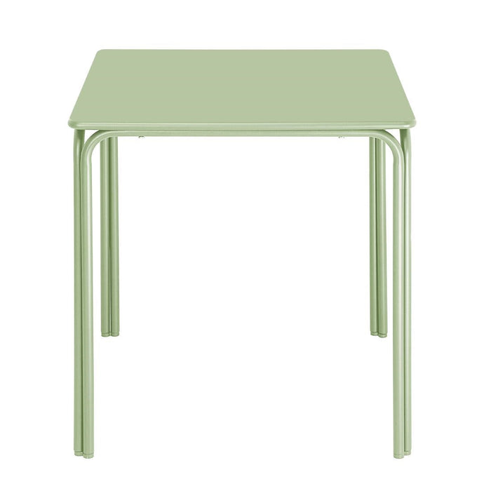 Bolero Adeline Steel Square Table 700mm Light Green Bolero