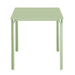 Bolero Adeline Steel Square Table 700mm Light Green Bolero