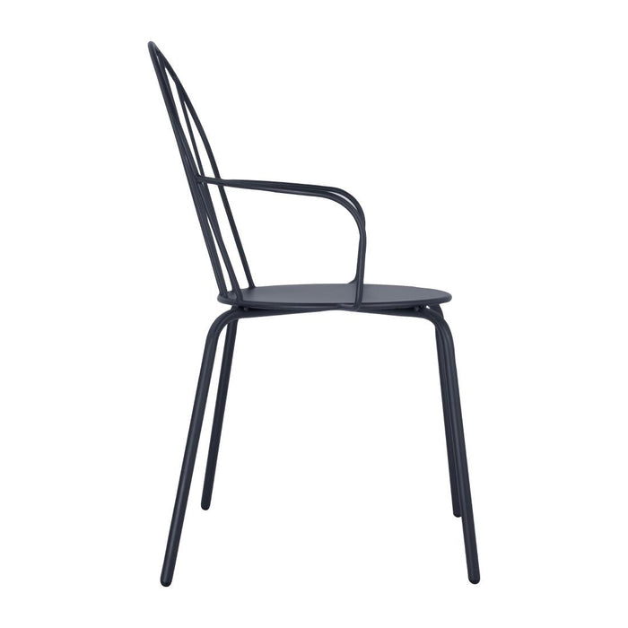 Bolero Adeline Arm Chairs Slate Blue (4 Pack) Bolero