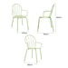 Bolero Adeline Arm Chair Light Green (4 Pack) Bolero