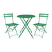 Bolero Perth Forest Green Pavement Style Steel Folding Chairs (2 Pack) Bolero