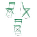 Bolero Perth Forest Green Pavement Style Steel Folding Chairs (2 Pack) Bolero